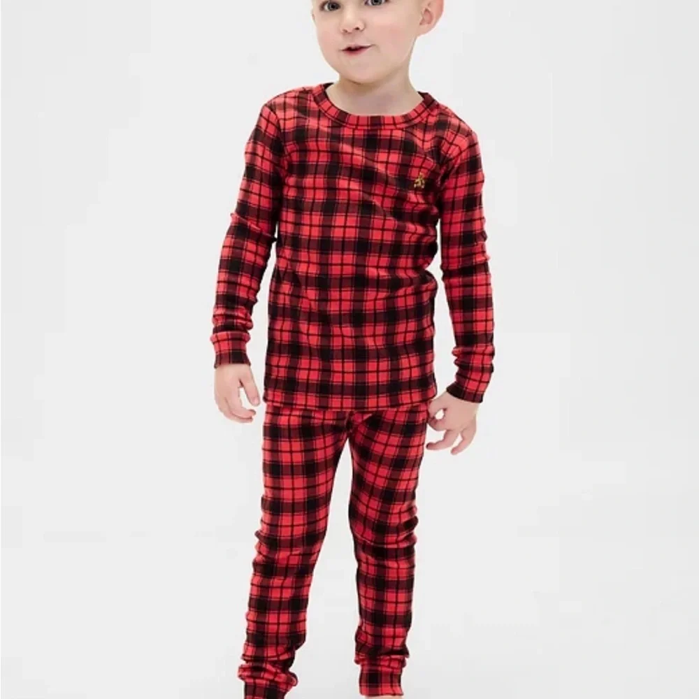 Red Plaid Kids Pajama Set - By Gap. Holiday. Winter. Unisex
